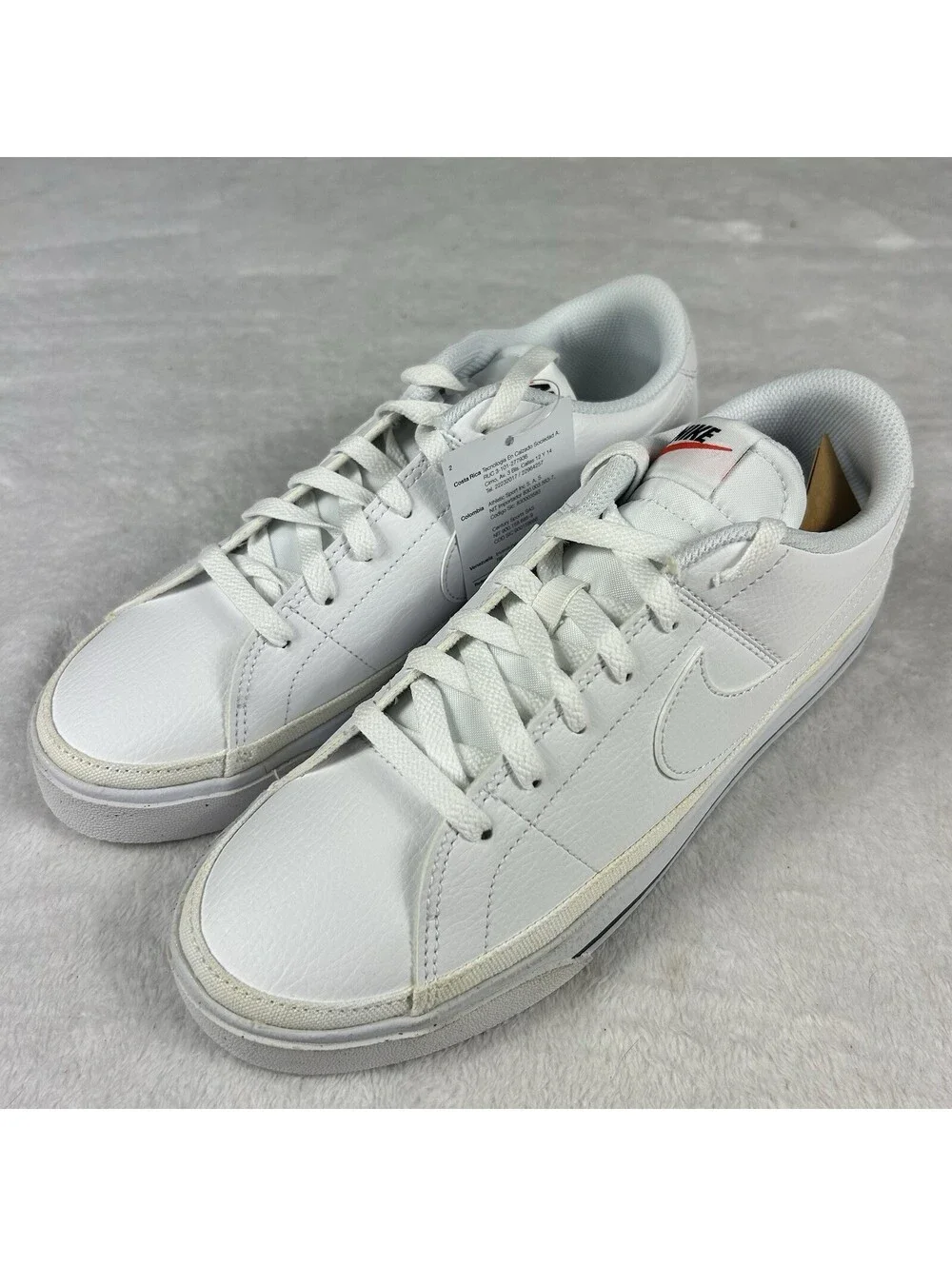 Nike Court Legacy NN White Black Men Unisex Casual Lifestyle Size 8 Shoes